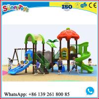 outdoor playground slide with swing